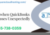 QuickBooks closes when opening company file