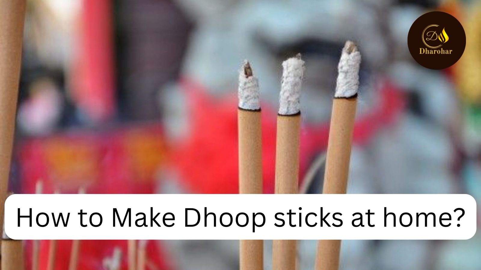 This picture is related to making natural dhoop sticks at home.