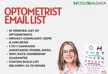 buy Optometrist Email List