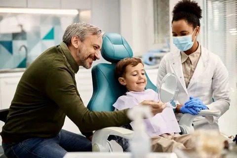 Best Preventive Dentistry for Children | Parker Child receiving preventive dental checkup at Kids Camp & Co. Pediatric Dentistry in Parker, CO