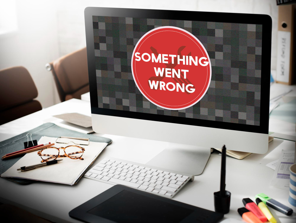 showing something is wrong in PC