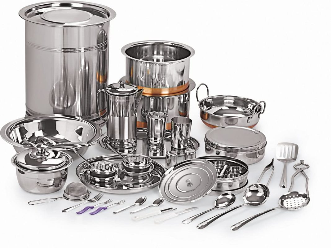 Premium Dinner Set Steel for Elegant Dining – Gee Enterprises Premium Dinner Set Steel for Elegant Dining – Gee Enterprises