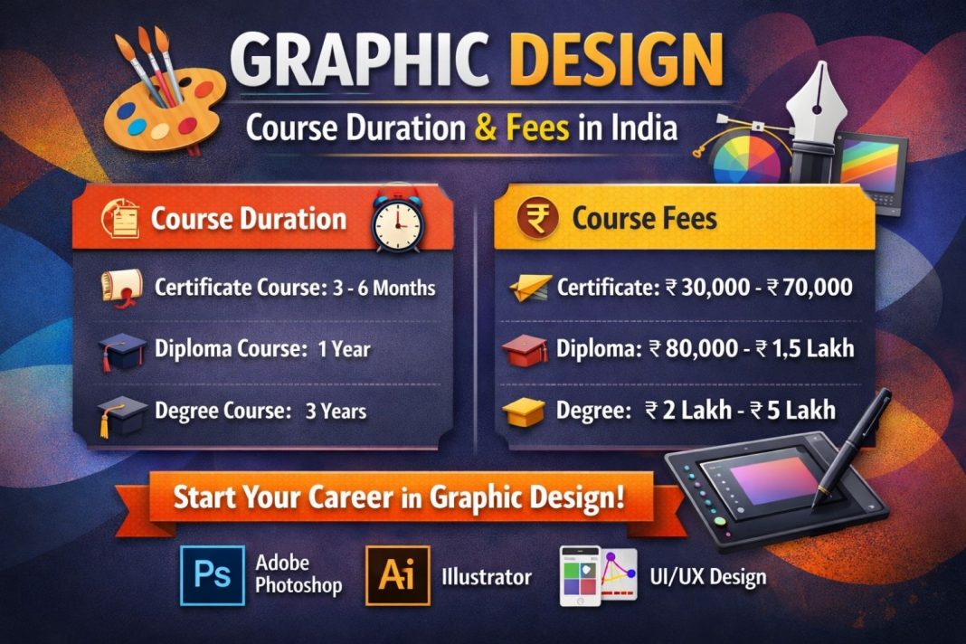 Graphic Design Course Duration and Fees in India graphic design course near me