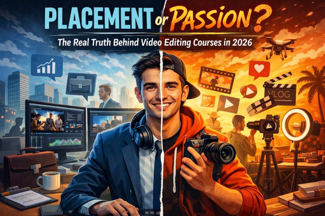 Placement or Passion? The Real Truth Behind Video Editing Courses in 2026 Placement or Passion? The Real Truth Behind Video Editing Courses in 2026 A couple years ago choosing a course was predominantly about getting a secure job – parents looked for placement data from schools, students compared salaries and schools concentrated on meeting accreditation requirements. Fast forward to 2026 and this way of thinking has gradually changed. Millennial learners wonder not only whether this course will lead to employment, but they also question whether they will actually want to go in each day and do it. Video editing courses have thus emerged as a popular choice among students in search of a fulfilling career. Look around you right now, nearly every company is creating reels almost every start-up desires to produce promotional videos bloggers are turning their blogs into video stories and even small businesses are using social media as a means of attracting customers. Video has now become a necessary component for communicating on the Internet and there is a person (or people) who are able to take raw footage and turn it into an attractive end product; therefore, the talented people working behind the camera to edit video do so from a creative aspect, rather than simply a technical aspect. So, can you find an abundance of job opportunities in video editing? Absolutely! However, do you choose video editing as a career path based upon where you believe there are jobs or based upon your affinity/interest in video editing? The real answer is that both factors are likely equal contributors to your employment success in this profession. The Industry has Changed as Faster Than Expectations The digital environment is evolving at very fast rate. Just a few years ago, editing software users were primarily related to television and movie editing. However, in present-day society an additional surge in demand exists for editing services from non-traditional fields (i.e., E-commerce companies, online educators, social influencers, advertising agencies, etc.) as well as new start-up businesses attempting to gain visibility in the marketplace. Therefore, many people seeking “computer classes near me” find it hard to believe that computer classes nowadays include video editing as a part of their normal curriculums, as opposed to just offering traditional programs solely related to office organizations and accounting programs, as many schools are now recognizing that creative skills can play an equally critical role in growing businesses. Furthermore, as higher demands for videographers, editors, and/or video marketers continue to be established, the competition has started to grow really fast as well. There are literally thousands of students enrolling in video editing courses every year believing that obtaining a certification is enough to guarantee them employment in today’s workforce where companies hire people with skills rather than certifications. Authentic recruiters seek individuals who possess an understanding of how to utilize various forms of creativity such as storytelling to represent their brand with the ability to connect to a specific demographic of their audience through effective use of media. Working in the digital world is no longer as simple as knowing which buttons to click when editing or creating media. Passion Makes Learning Easier — And Faster A number of veteran editors will attest that they learned to edit outside of a classroom—with experimentation in their own homes. They created travel videos, helped friends out with their YouTube channels, or re-edited home videos just for the fun of it. Those who are passionate learn differently than those who are not. An area computer institute can provide me with all the timelines, effects and tools. Curiosity teaches me to be creative. When I have a real enjoyment of editing, I have the ability to freely explore transitions, sound design and colour grading because it’s what I really want to do. From an employer’s perspective, this difference in quality of work becomes noticeable when comparing two recent graduates from the same program. The recruiter will inevitably see originality in the graduate who produced the more creative body of work. Many times a short Instagram reel or a vlog edit will yield greater results for a client than a diploma based on a lengthy theoretical training. Those people who do have passion in editing also tend to practice more than others; practice causes an increase in confidence over time. Why Placement Support Still Matters At the same time, every passionate person won't always be able to pay your bills - especially at first. Many individuals beginning their studies in computers have a financial purpose for doing so. Some will want to provide for their family, while others will want to be in a stable profession until they decide to go into freelancing. Because of this, placement assistance is very important to these students. Most good institutes in metro cities or anywhere else have a connection to an agency, studio or marketing company that can help students to get placed. When students work as interns, they learn how to deal with the pressures of real workplace deadlines, making revisions, and communicating with real clients. The first job you get after you graduate from a computer institute will be the place where you learn the most. It is unlikely to be a place where you will be making your final career decision. Through placements, students are shown what it is like to work in a professional environment. After completing the computer studies program, most students will go on to work independently in freelancing or to create their own businesses, but majority of them will still have had the benefit of placement exposure. Because of this, placement and passion do not work against each other. Placement creates a foundation for students so that they can safely develop their passions. Editing Today Is Closely Linked With Digital Marketing Video editing has become a major misconception many people still think that it is only used by YouTube creators or influencers. However, businesses are increasingly utilizing digital marketing strategies to drive engagement and grow their businesses. Whether companies are launching new products or well educating their audiences through effective use of video drives engagement with ads and short films. With the right amount of production, an edited reel could generate thousands of views within a few hours after posting. With that in mind, an editor who is knowledgeable about search engine optimization (SEO) and understands the audience’s behavior is well positioned to stand out in today’s editing marketplace. This includes knowing what types of thumbnail images to select, what type of captions are being used, and how fast or slow they should pace his/her cuts so that the brand is able to attract and retain a larger audience. Modern computer classes are slowly merging the two skill sets of editing and marketing so that editors who have an understanding of the overall campaign goals and/or branding lexicon become a true asset to the company and more than just a technical operator. When editing skillsets are combined with digital marketing knowledge, the potential for career advancement will grow exponentially. Freelancing, Blogging, and Startup Culture The year 2023 marks flexibility in all creative careers. In addition to telecommuting, more editors are working from home with their laptops and an internet connection than ever before, thanks to the rise of freelance platforms, which allow editors to connect and work together regardless of distance from each other (cities or even different countries). Blogging has also changed quite a bit as well; no longer do bloggers rely solely on words to create content. Video tutorials, video explanations or video story-telling can help connect bloggers with their audiences and speed up the process of connecting with their audience. As editors develop a knack for storytelling, they often develop long-term relationships with clients. Startups are also creating a ton of business opportunities. New businesses require promotional videos, presentations to investors and social media marketing campaigns, and many, if not most, of the startups are opting to go without the services of a large agency. Some editors are actually considered to be creative partners with startups, and help shape the brand identity of the startup at the beginning of their existence. When students are looking for a local computer training program, they should pay close attention to whether the programs they are considering offer live projects or real-world client experiences. It doesn't matter as much today as it once did to have industry experience as it does to have industry experience as it relates to your field of study. Choosing the Right Course Without Falling for Marketing Advertisements often mislead students through false promises of employment, quick success and so on. While they sound appealing, actual work requires many hours of hard work. To show proof that the institute in question offers many forms of real-world experience (portfolio development, mentorship, and real assignments), students should conduct thorough research prior to attending an institution for their education. In addition to their abilities, communication skills are critical to the development of an editors as well as how well they communicate with their clients or sales teams. The skill of interpreting client/marketing feedback without becoming frustrated will help accelerate the professional development of any editor. Adaptability is also crucial as editors utilize many forms of AI technology in all aspects of their job including subtitling, auto-cutting, and basic error correction. However, the current state of AI development has difficulty in creating stories that involve emotional elements and making value judgments about creativity. Learning programs that are designed to help students develop critical thinking skills instead of giving them easy solutions to their problems will be very helpful in preparing them for their future careers. Passion Without Discipline Can Also Become a Problem Whereas passion is a very attractive thing, sometimes it can be a bit aimless. Many people begin with passion but then quit after six months. When there are no deadlines or formal learning, progress will be slower. Attending computer classes provides a sense of responsibility. Instructors will lead students through errors and teach them what the professionals know. The feedback session is important when beginners begin to really learn. Creativity gives vision, discipline gives it direction. Final Thoughts Video editing in 2026 is not only an ordinary skill. it is the hub of content creation, marketing, and online communication. Brands look for storytellers. Bloggers look for visual storytellers. Startups look for engaging promotional content. Students searching for computer classes near me on search engines are actually searching for opportunity, not education. The best computer institute near me or the best institute in Delhi can help, but the key to success lies in curiosity and hard work. Placement provides stability in the initial stage. Passion provides long-term happiness. If a person wants to be associated with SMO campaigns, digital marketing teams, startups, or even blogging communities, video editing provides multiple entry points. Video editing provides the opportunity to have creativity and career advancement together. Ultimately, success does not lie in the choice of placement or passion. Success lies in recognizing how both can help each other – in making an ordinary course an extraordinary career path.
