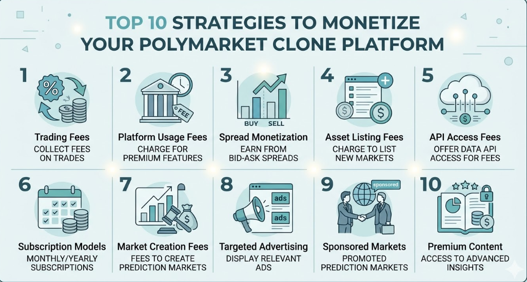 Top 10 Strategies to Monetize Your Polymarket Clone Platform