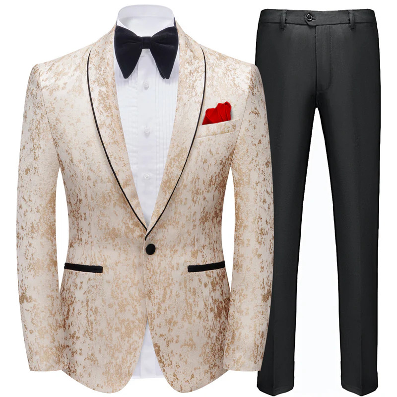How to Choose the Perfect Champagne Suit for Prom Night Champagne Suit