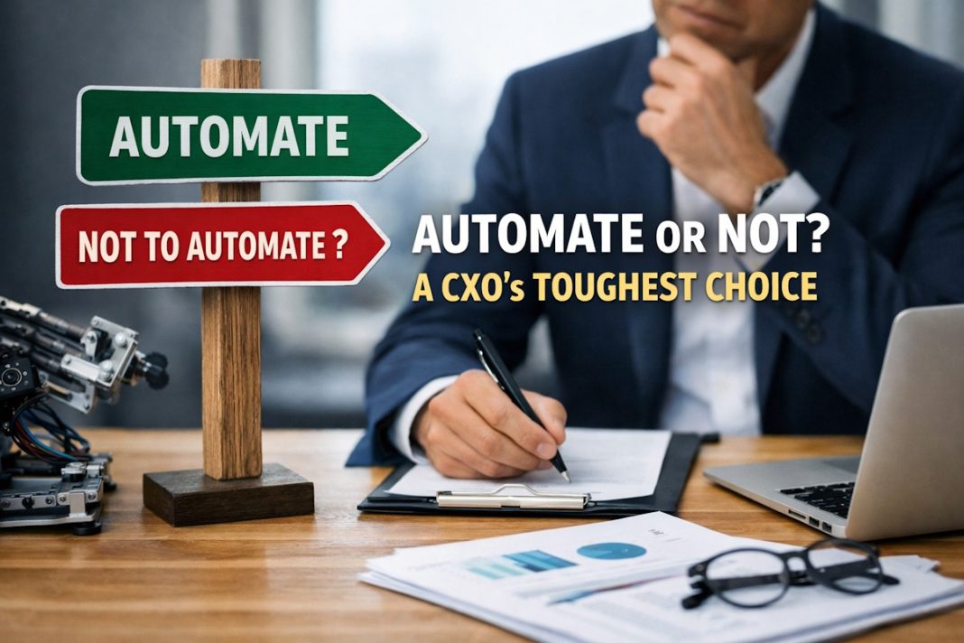 What NOT to Automate: The Hardest Decision for CXOs what not to automate in business