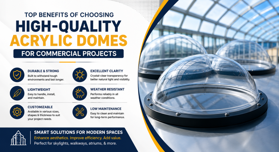 Top Benefits of Choosing High-Quality Acrylic Domes for Commercial Projects Top Benefits of Choosing High-Quality Acrylic Domes for Commercial Projects
