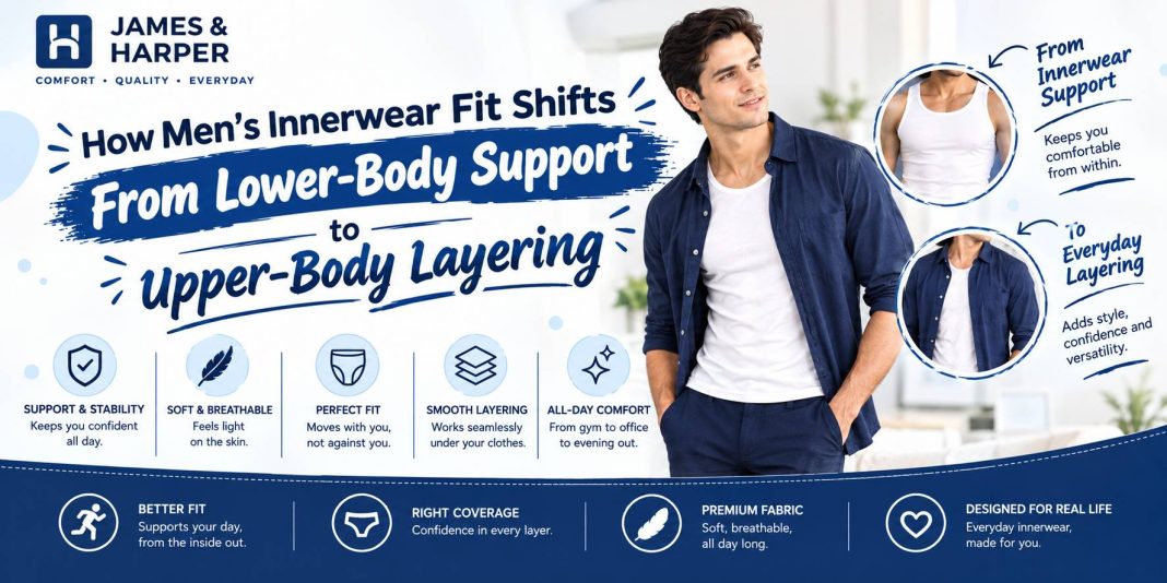 How Men’s Innerwear Fit Shifts From Lower-Body Support to Upper-Body Layering Men’s Innerwear Fit Shifts From Lower-Body Support to Upper-Body Layering