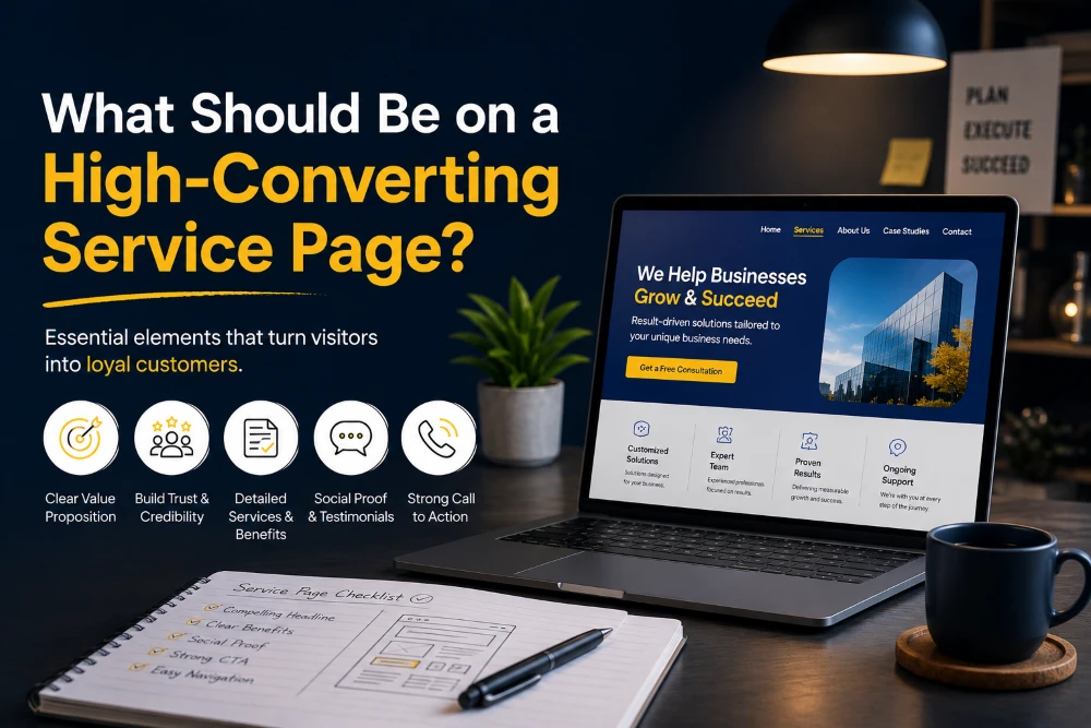 What should be on a high converting Service page? what should be on a high converting service page